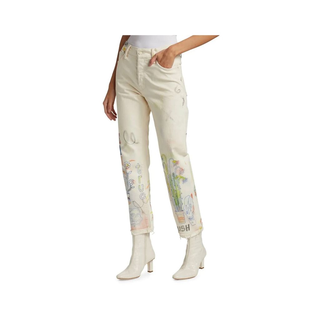 Free People x Mother Scrapper Cuff Fray Ankle Jeans Size 27 NWT - Picture 4 of 7